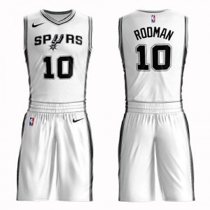Nike NBA Maillot De Basket Rodman San Antonio Spurs #10 Enfant Suit Association Edition Blanc