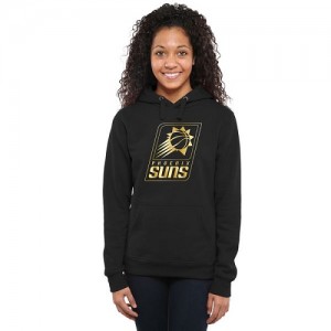  NBA Hoodie De Suns Femme Noir Gold Collection Ladies Pullover 