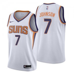 Nike NBA Maillots Kevin Johnson Phoenix Suns No.7 Association Edition Blanc Homme