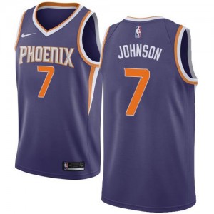 Nike NBA Maillots De Basket Kevin Johnson Phoenix Suns Homme Violet No.7 Icon Edition