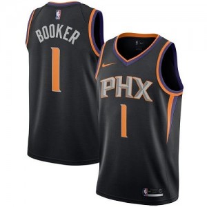 Maillots De Booker Phoenix Suns Noir Nike Homme #1 Statement Edition