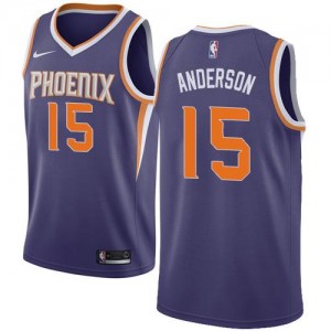Nike Maillots Anderson Suns Icon Edition Violet Enfant #15