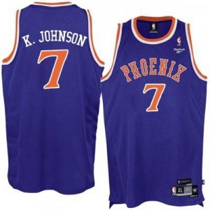 Adidas Maillot Kevin Johnson Suns Violet #7 Homme New Throwback