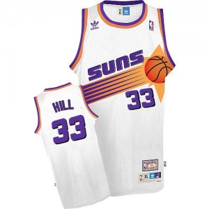 Maillots De Grant Hill Phoenix Suns Blanc Homme Throwback Adidas No.33
