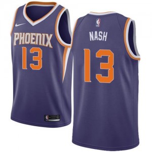 Nike Maillots De Nash Suns Violet Icon Edition #13 Enfant