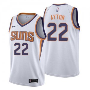 Maillots De Deandre Ayton Suns Blanc Association Edition Homme No.22 Nike