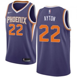 Maillot De Deandre Ayton Phoenix Suns Enfant No.22 Violet Nike Icon Edition