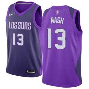 Nike NBA Maillot Basket Steve Nash Phoenix Suns Enfant City Edition #13 Violet