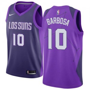 Nike Maillots De Basket Leandro Barbosa Phoenix Suns #10 Enfant City Edition Violet