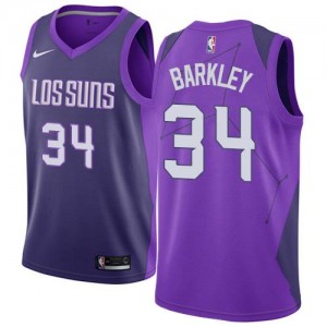Maillot De Barkley Phoenix Suns City Edition #34 Nike Homme Violet