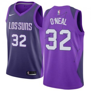 Maillot Shaquille O'Neal Suns Violet #32 Enfant City Edition Nike