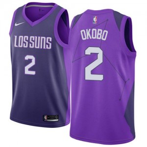 Maillots Basket Okobo Phoenix Suns Violet City Edition No.2 Homme Nike