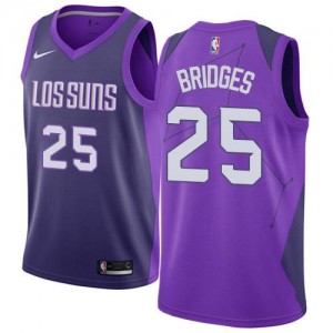 Maillot De Bridges Phoenix Suns Nike City Edition Enfant #25 Violet