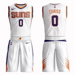 Nike NBA Maillot Basket Chriss Phoenix Suns Blanc Enfant #0 Suit Association Edition