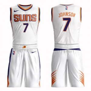 Nike NBA Maillots De Johnson Phoenix Suns Homme Suit Association Edition Blanc #7