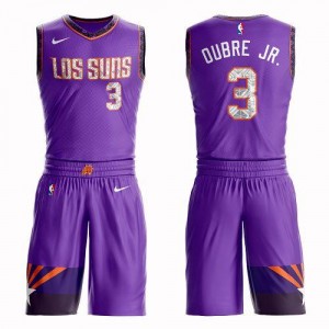 Nike NBA Maillots De Basket Kelly Oubre Jr. Suns Enfant #3 Violet Suit City Edition