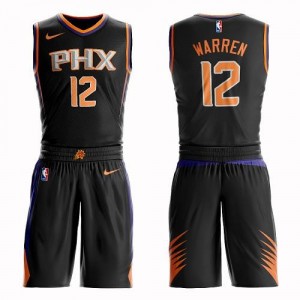 Nike Maillot T.J. Warren Phoenix Suns Suit Statement Edition Homme Noir #12