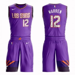 Nike NBA Maillot T.J. Warren Phoenix Suns No.12 Violet Suit City Edition Enfant