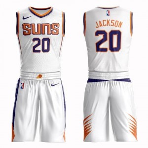 Nike NBA Maillot De Jackson Phoenix Suns Blanc Homme #20 Suit Association Edition