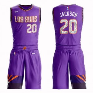 Nike Maillots Josh Jackson Phoenix Suns Violet No.20 Enfant Suit City Edition