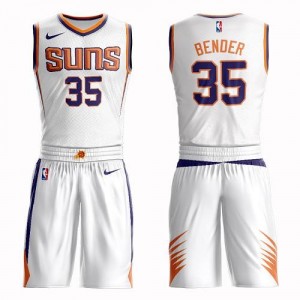 Nike NBA Maillots De Basket Bender Phoenix Suns Suit Association Edition Enfant #35 Blanc