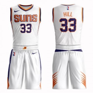 Maillot De Basket Grant Hill Phoenix Suns Suit Association Edition No.33 Homme Blanc Nike