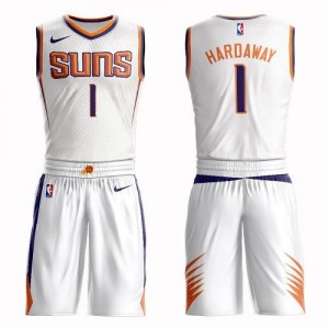 Nike NBA Maillots Hardaway Phoenix Suns Homme Suit Association Edition Blanc No.1