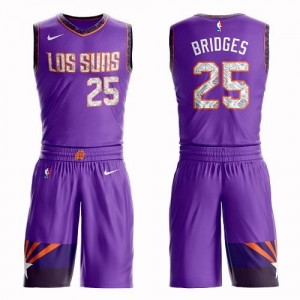 Nike NBA Maillot De Bridges Phoenix Suns Enfant Violet #25 Suit City Edition