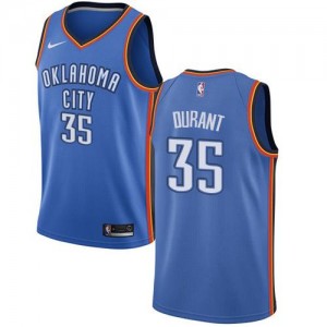 Nike NBA Maillot De Basket Durant Oklahoma City Thunder No.35 Enfant Bleu royal Icon Edition