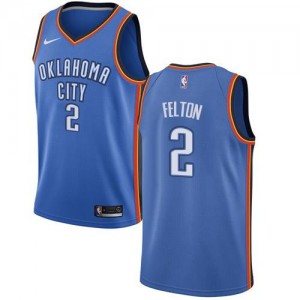 Maillots Raymond Felton Oklahoma City Thunder No.2 Bleu royal Icon Edition Homme Nike