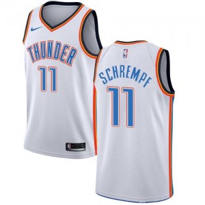 Maillots De Schrempf Thunder Homme Association Edition Nike Blanc #11