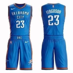 Maillots Basket Ferguson Oklahoma City Thunder Suit Icon Edition Nike #23 Bleu royal Enfant