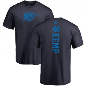 Nike NBA T-Shirts Shawn Kemp Oklahoma City Thunder bleu marine One Color Backer #40 Homme & Enfant