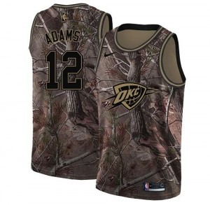 Nike Maillot De Basket Steven Adams Oklahoma City Thunder Camouflage Realtree Collection Homme #12
