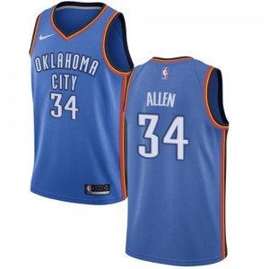 Maillots Allen Oklahoma City Thunder No.34 Bleu royal Nike Icon Edition Enfant