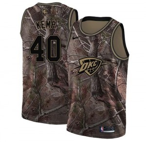 Nike NBA Maillot Shawn Kemp Oklahoma City Thunder #40 Camouflage Homme Realtree Collection