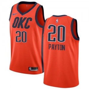 Nike NBA Maillots De Payton Oklahoma City Thunder No.20 Enfant Earned Edition Orange