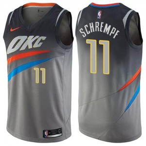Maillot Basket Schrempf Oklahoma City Thunder Homme City Edition Nike Gris No.11