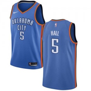 Nike Maillot De Basket Hall Oklahoma City Thunder Icon Edition No.5 Bleu royal Homme