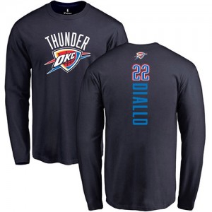 T-Shirts De Hamidou Diallo Thunder bleu marine Backer Homme & Enfant Long Sleeve Nike #22