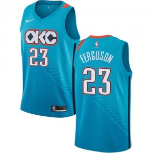 Nike NBA Maillots De Basket Terrance Ferguson Oklahoma City Thunder Turquoise City Edition #23 Homme