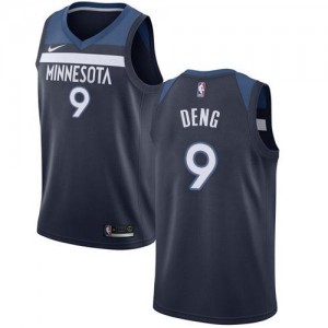Nike NBA Maillot Basket Deng Minnesota Timberwolves No.9 bleu marine Homme Icon Edition