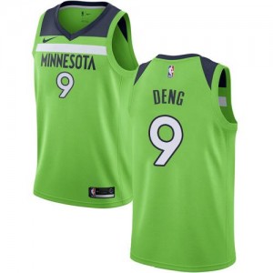 Nike NBA Maillot Basket Deng Timberwolves vert No.9 Homme Statement Edition
