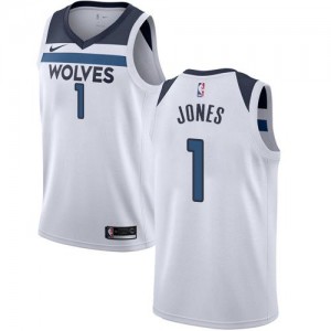 Nike NBA Maillots De Jones Timberwolves No.1 Association Edition Blanc Homme