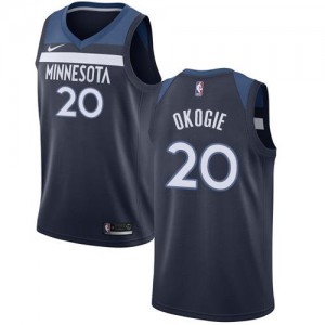 Maillots De Basket Okogie Minnesota Timberwolves Icon Edition No.20 Enfant Nike bleu marine