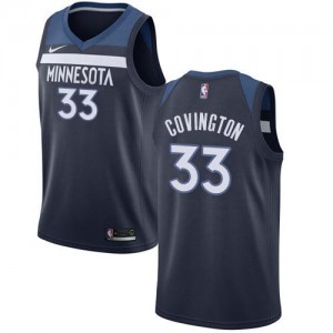 Nike NBA Maillots De Covington Minnesota Timberwolves Enfant bleu marine Icon Edition No.33