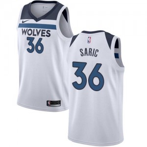 Nike NBA Maillots De Basket Saric Timberwolves No.36 Enfant Association Edition Blanc