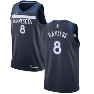 Nike Maillots Bayless Minnesota Timberwolves bleu marine Icon Edition #8 Homme