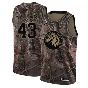 Nike NBA Maillot Tolliver Timberwolves No.43 Realtree Collection Camouflage Homme