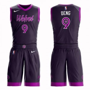 Maillots Luol Deng Minnesota Timberwolves Homme Suit City Edition Violet Nike #9